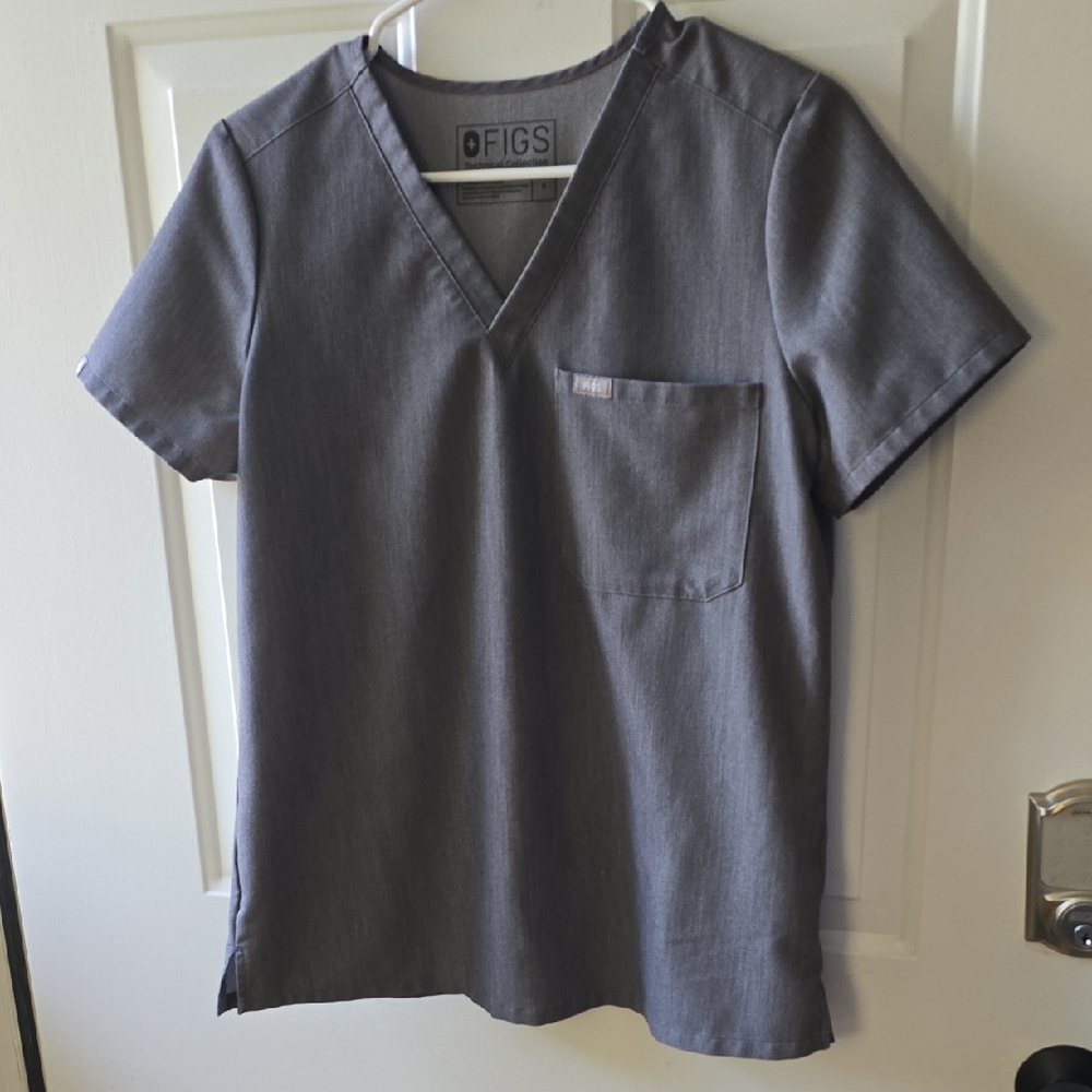 Figs Gray Technical Collection Top